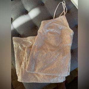 H&M light pink sequin dress. Size Medium.